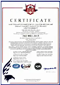 sari izolasyon iso 9001 pdf